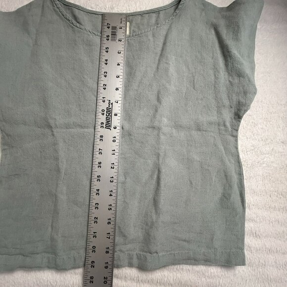 Offon Clothing Women's Round Neck Short Sleeve Pullover Casual Blouse Green ?? - Picture 6 of 7